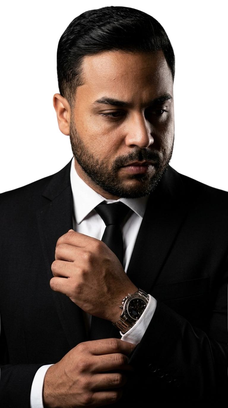 Diego Camargo em retrato institucional para site oficial